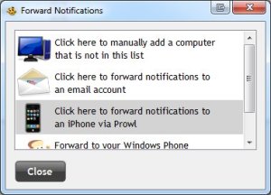 GrowlConfig- forward Notifications