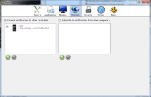 In The Network part of Growl's configuration you need to establish the Key