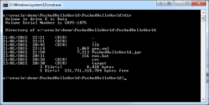 PushedHelloWorld directory structure