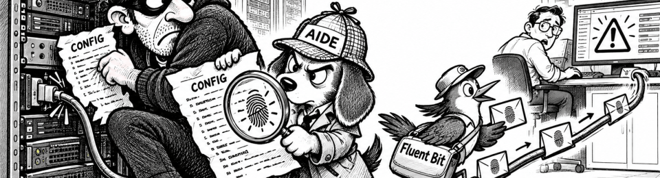 File Integrity Management using Aide and Fluent Bit